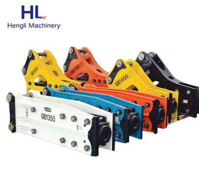 Pièces de rechange de extraction de la vie HL125 durable tout le briseur hydraulique de marteau de pierre concrète résistante de roche d'excavatrice de série