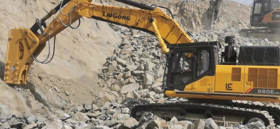 Type abrasif élevé diviseur de dessus de Hydraulic Breaker RM125 d'excavatrice de pierre de roche